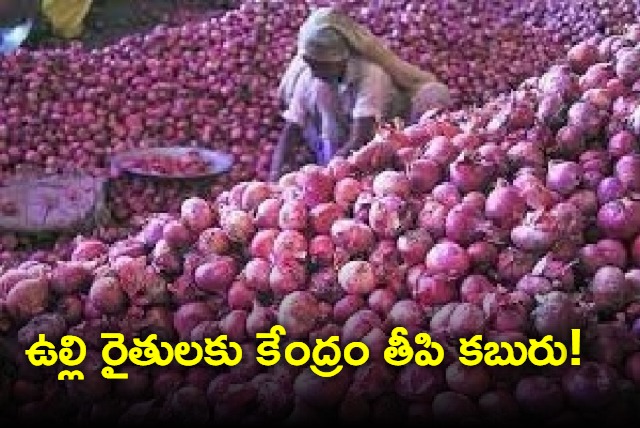 Central Government Good News to Onion Farmers