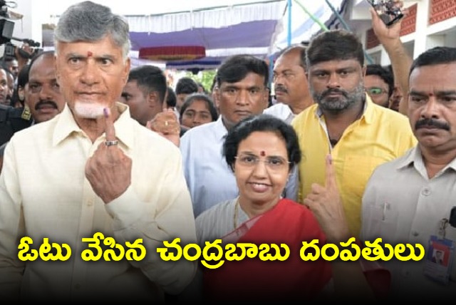 TDP President Nara Chandrababu Naidu Caste his Vote