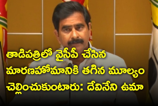 TDP Devineni Uma Maheswara Rao Fire on CM YS Jagan 