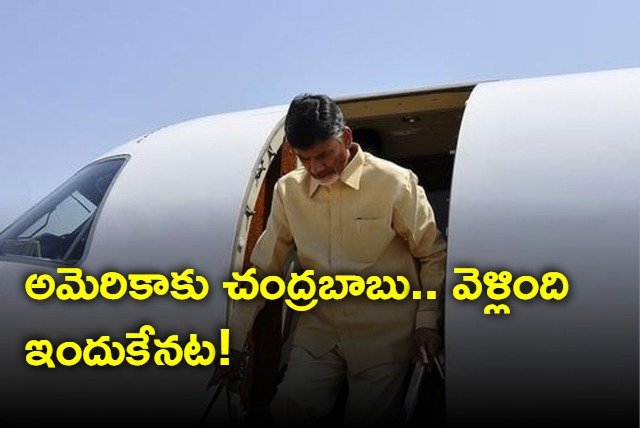 TDP chief Chandrababu leaves for America