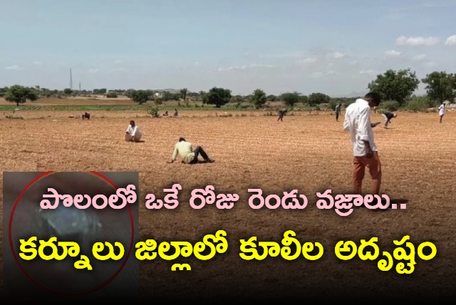 Agriculture labour found two diamonds in karnool District