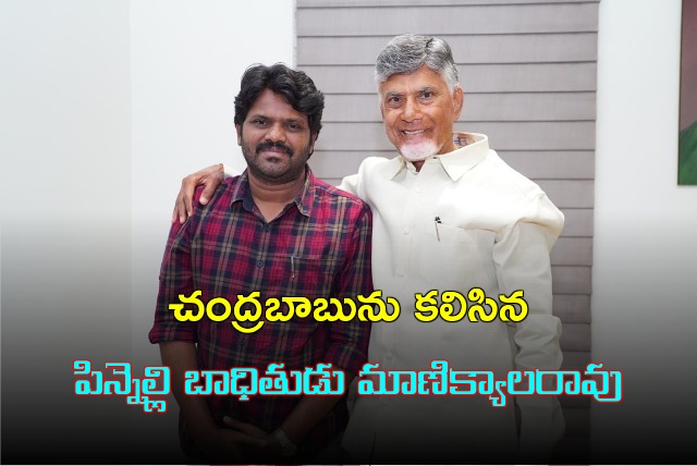 Pinnelli victim Manikyala Rao met Chandrababu in Hyderabad 