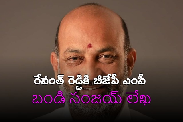 Bandi Sanjay writes letter to Revanth Reddy