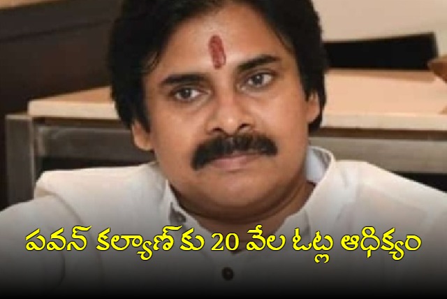 Pawan Kalyan leads with 20000 votes