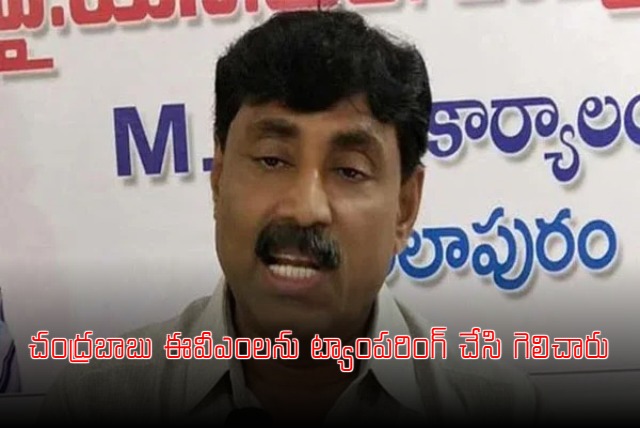 Ravindranath Reddy Says Chandrababu Naidu Tampered EVMs