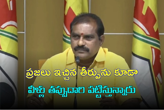 Nimmala Ramanaidu slams YCP leaders allegations EVM tampering