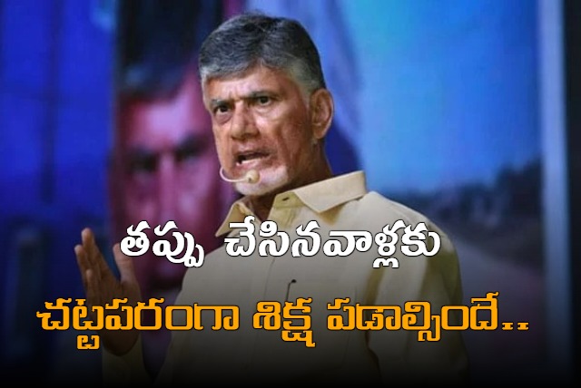 TDP Chief Chandrababu Naidu Warning