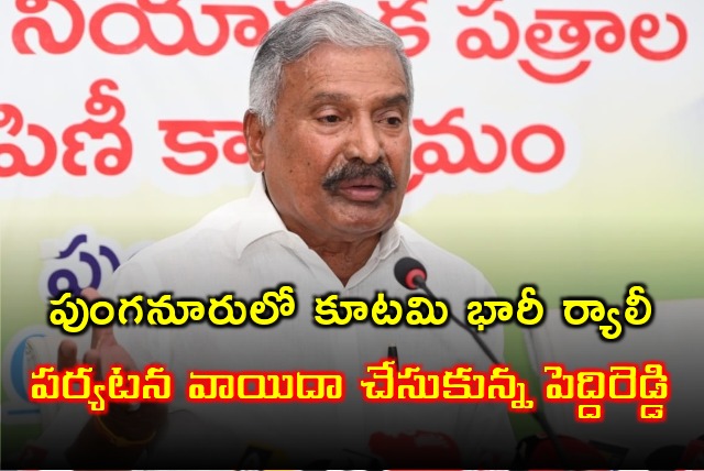 Pediireddy postpones Punganuru visit 