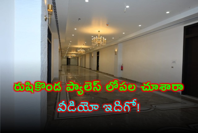 Video of Rishikonda palace went viral