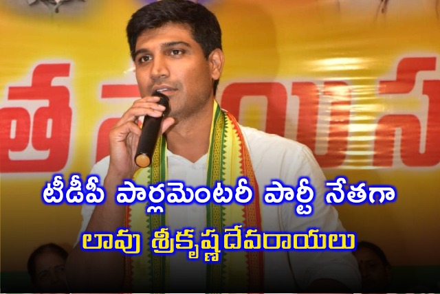 Lavu Sri Krishna Devarayalu appointed as TDP Parliamentary Leader