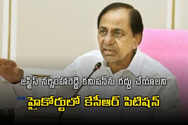 KCR writ petition on Justice Narsimhar Reddy commission