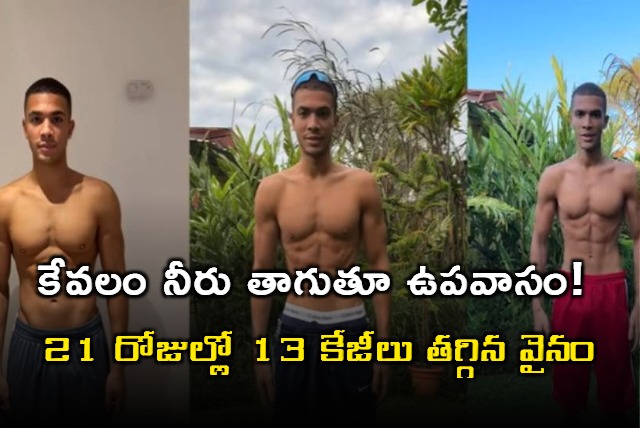 Man Loses 13 Kgs In 21 Days By Water Fasting