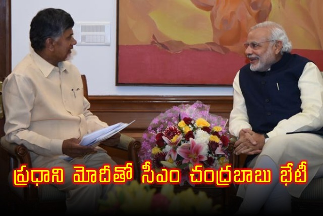 CM Chandrababu Meeting with PM Modi