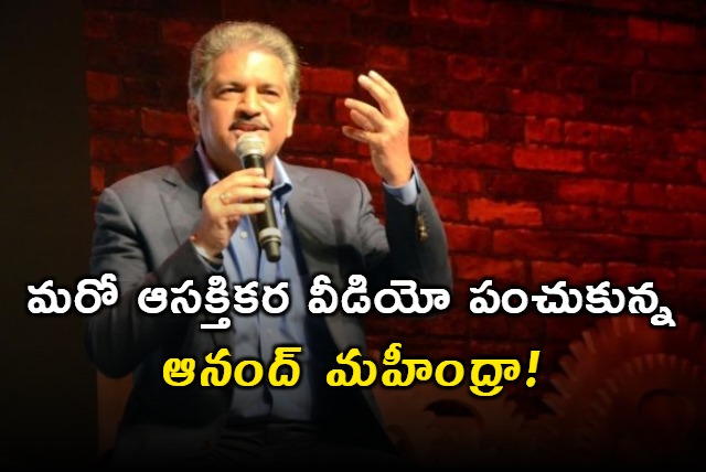 Anand Mahindra Share Another Interesting Video on Twitter 