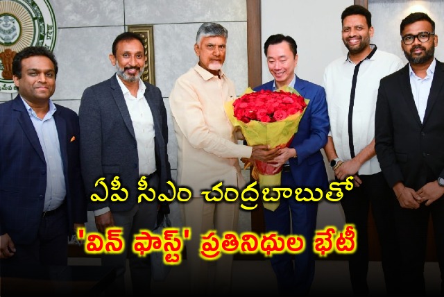 VinFast automobile delegates held meeting with AP CM Chandrababu 