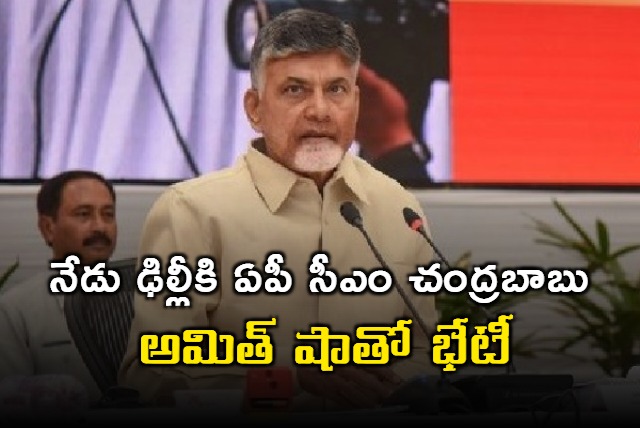 Chandrababu to go Delhi today