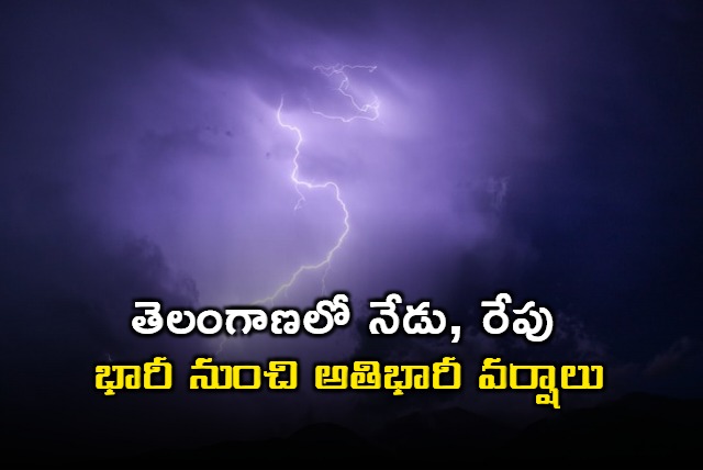 Heavy rains in Telangana