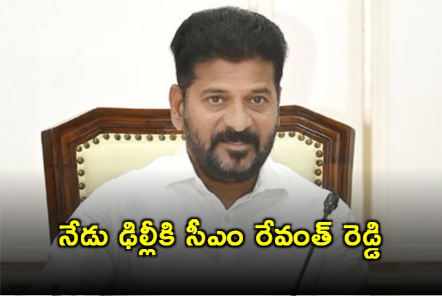 Revanth Reddy delh tour today to meet Rahul Gandhi central ministers