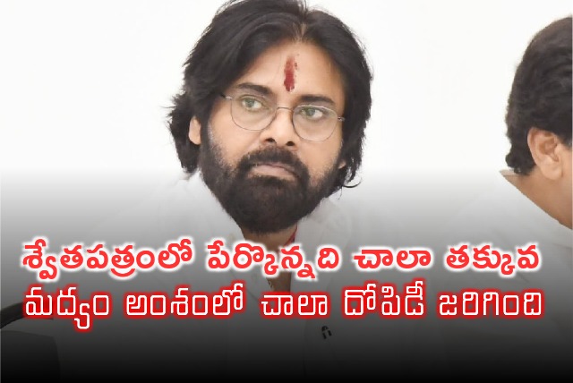 Pawan Kalyan said that there was a lot of looting in the case of liquor