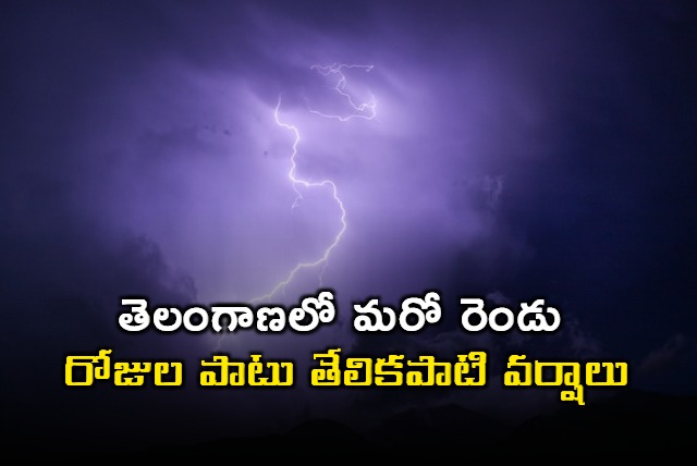 Rains in Telangana for two days