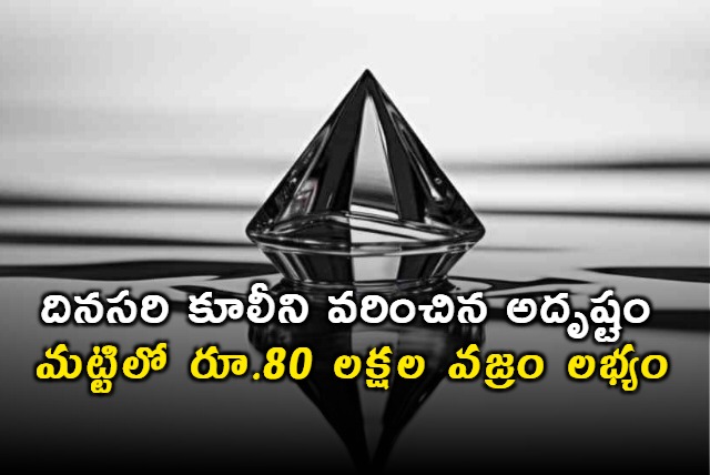 Madhyapradesh Daily wage earner finds 80 lakh worth diamond