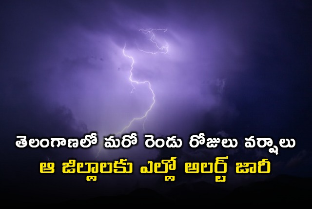 Another two days rain in telangana