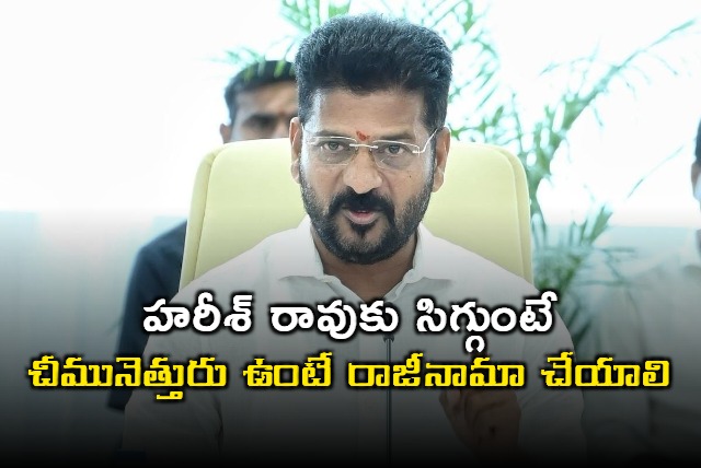 Revanth Reddy demands for Harish rao resignation