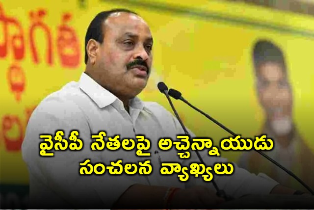 AP Minister Achem Naidu Fires On YCP Leaders