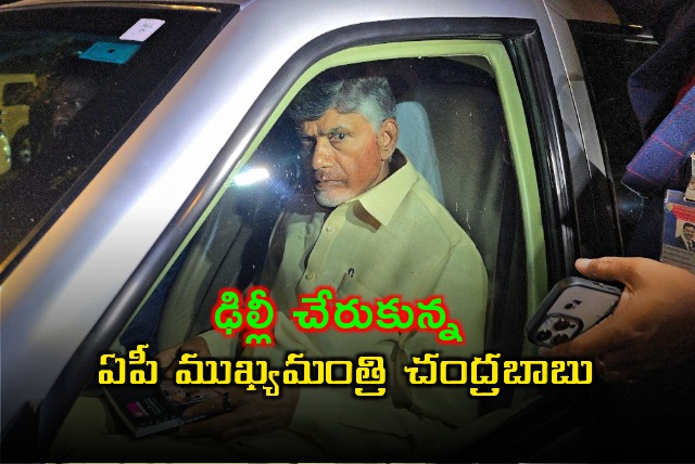 Chandrababu arrives New Delhi for two days visit