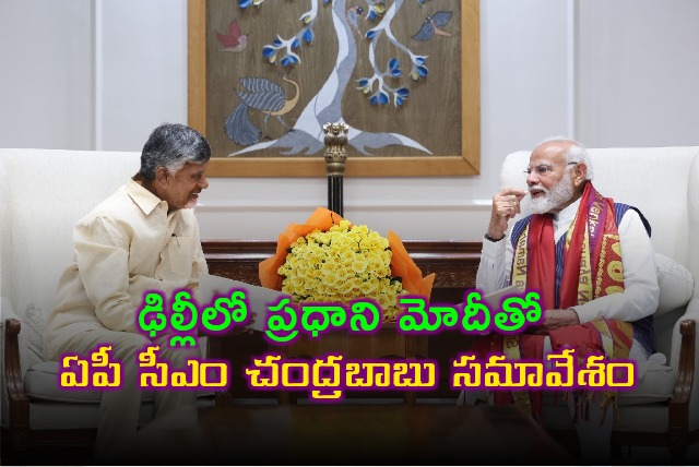 AP CM Chandrababu met PM Modi in Delhi