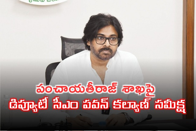 Pawan Kalyan video conference on Panchayatraj dept