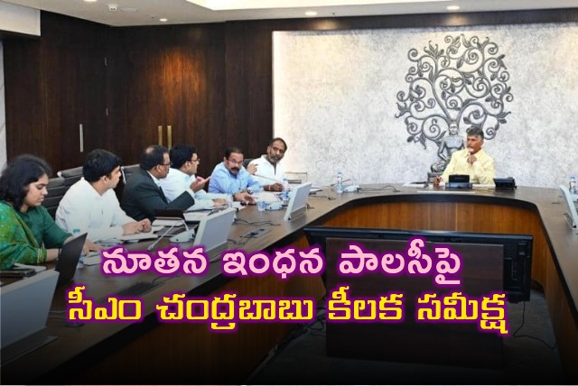 AP CM Chandrababu reviws new energy policy