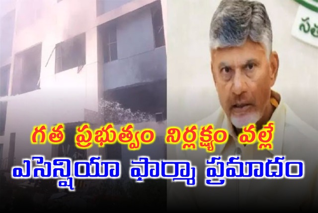 Achyutapuram Sez Fire Accident TDP Fires on YSRCP