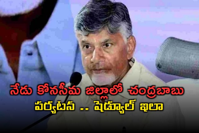 chandrababu to visit konaseema district today to participate in grama sabha