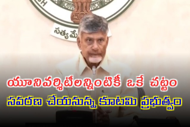 Common Universities Act Coming Soon in AP