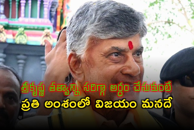 CM Chandrababu conveys wishes on Sri Krishna Janmashtami