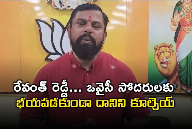 Raja Singh support Revanth Reddy over HYDRA