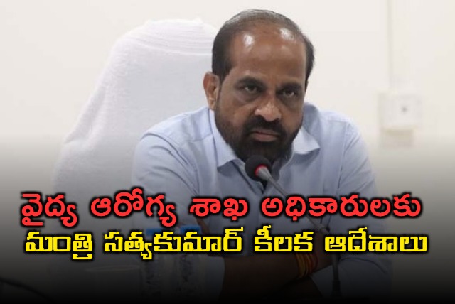 AP Minister Satya Kumar Key Orders on seasonal diseases