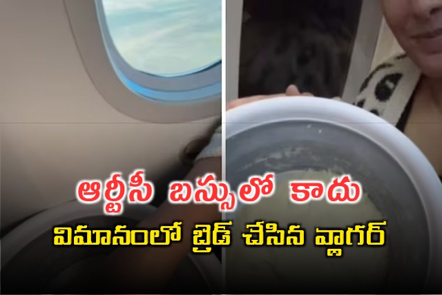 Woman Prepares Bread Dough In Aircraft Video Went Viral