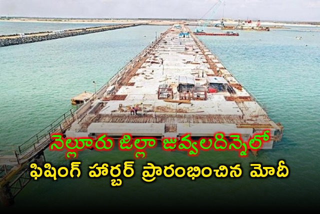 PM Modi inaugurates Juvvaladinne Fishing Harbour in Nellore District