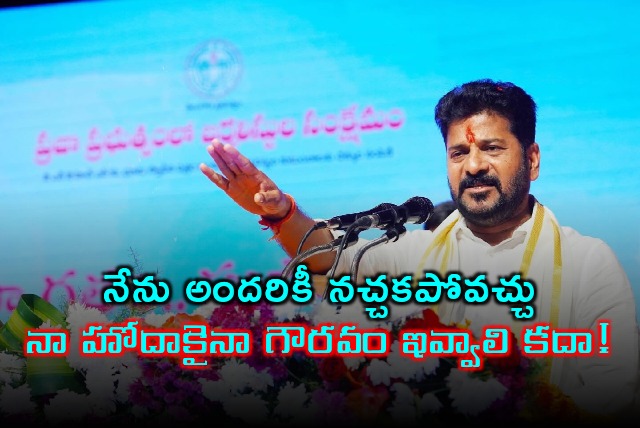 CM Revanth Reddy interesting comments towards journalists 