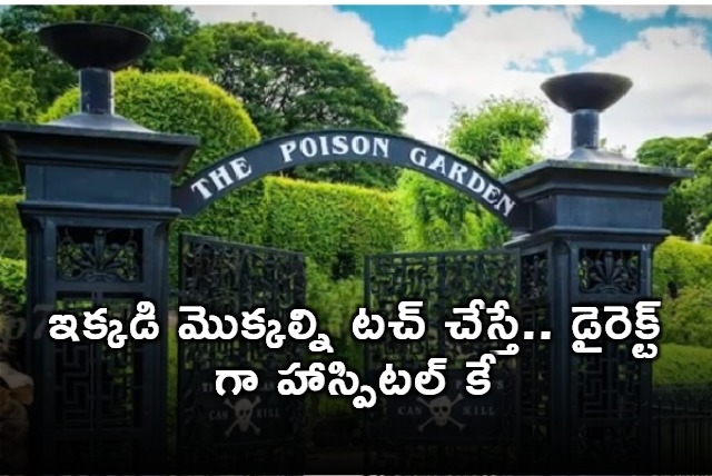 Poisonous plants garden