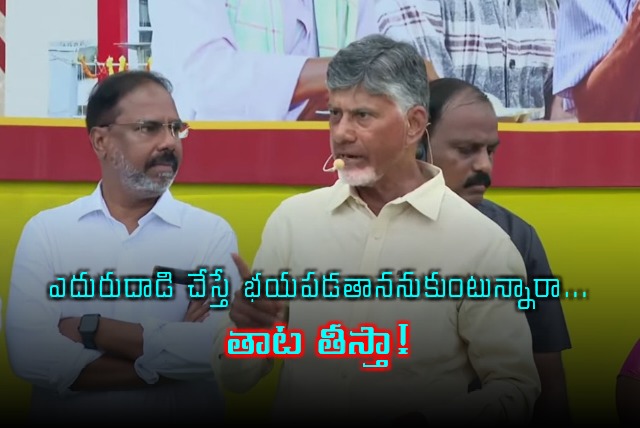 Chandrababu warning to YCP cadre