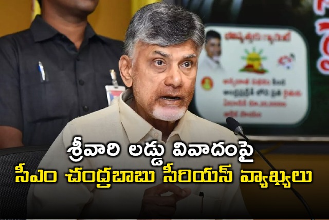 AP CM Chandrababu High Level Review On TTD Laddu Controversy