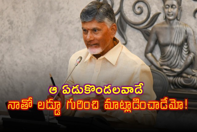 CM Chandrababu comments on Tirupati laddu issue