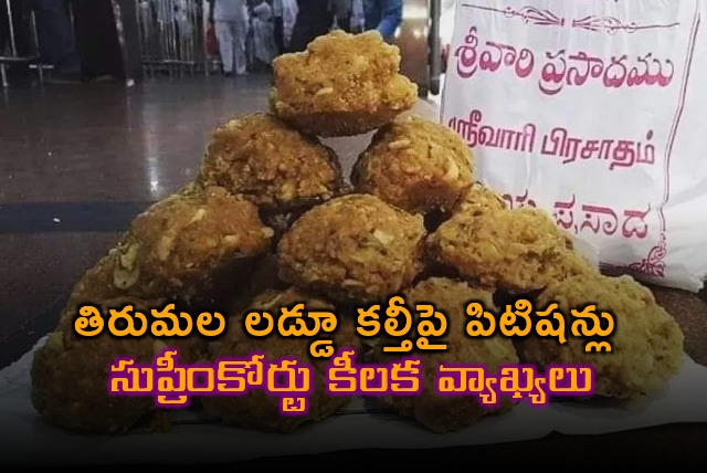 Supreme Court starts proceedings in Tirumala Laddu row