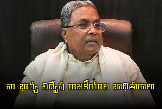 She Is A Victim Of Politics Of Hate Says Siddaramaiah