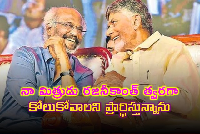 CM Chandrababu wishes Rajinikanth a speedy recovery