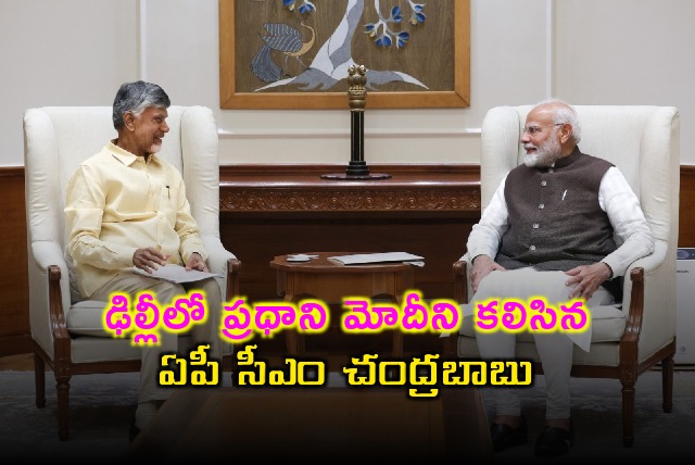 AP CM Chandrababu met PM Modi in New Delhi