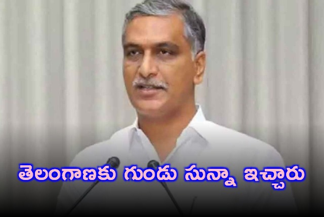 Telangana gets big zero from centre says Harish Rao